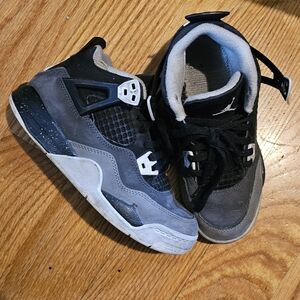 Jordan Kids Black and Gray Sneakers